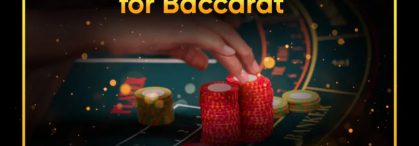 Place a bet on one side in baccarat games.