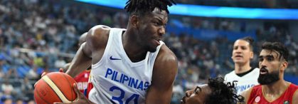The first game of the Asian Games, the Philippines vs Bahrain