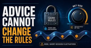 Read more about the article Why Betting Advice Cannot Remove House Edge or Variance