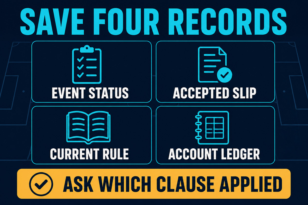 Four records to save for a football settlement review