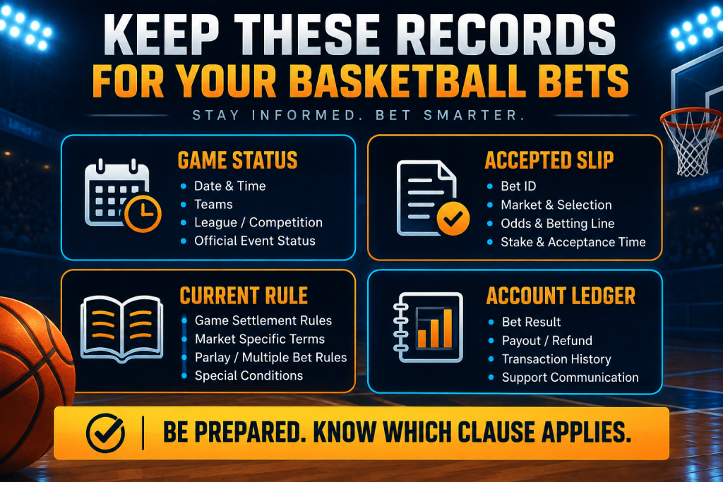Basketball Postponed or Suspended Game Settlement Guide | superAce88